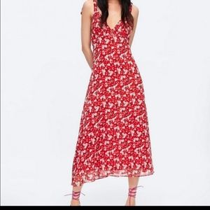 Zara Floral Midi Dress
